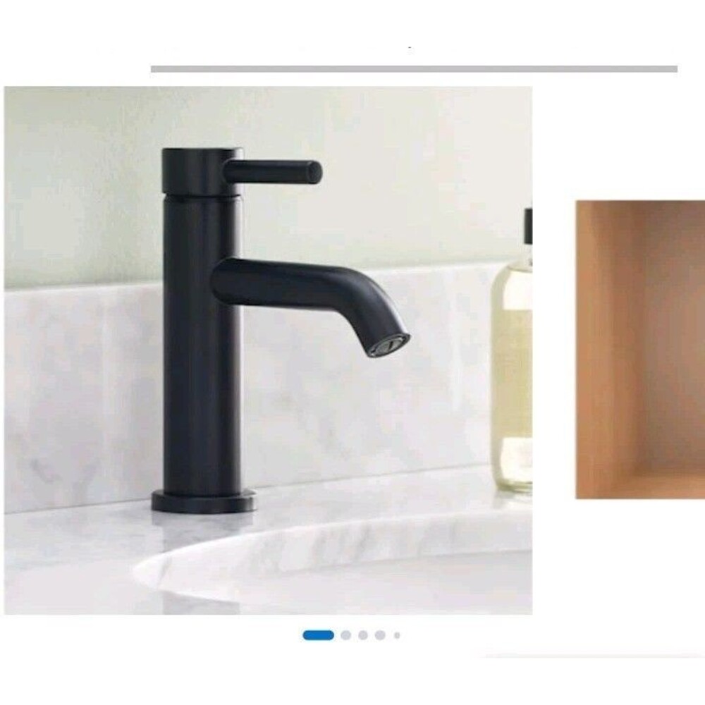 Allen And Roth Single Handle Bathroom Faucet 6567288 Black Harlow